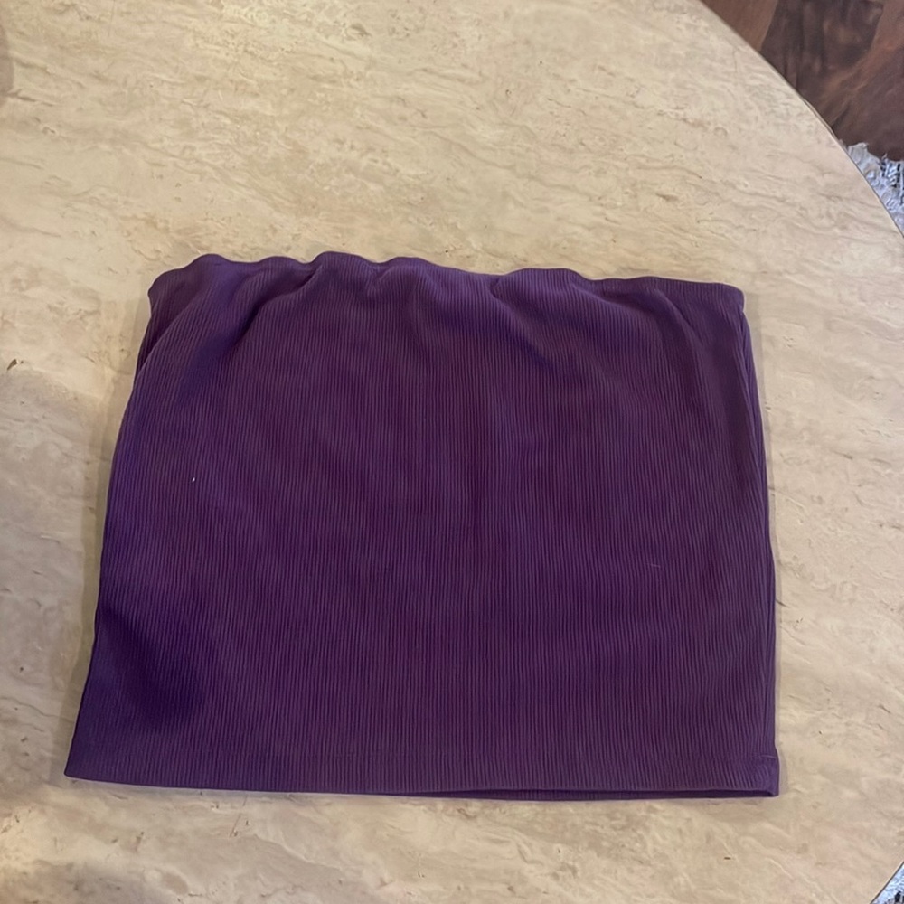 Purple Cropped Tube Top